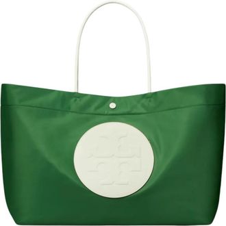 Tory Burch Green Ella Reversible Large Tote