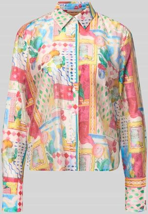 Christian Berg Regular Fit Voile Bluse in Rot, Gr&ouml;&szlig;e 34