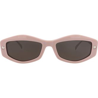 McQ by Alexander McQueen Sunglasses in Pink Silver Grey at Nordstrom Rack