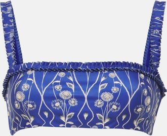 Agua Bendita Olmo printed bikini top
