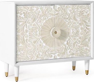 Giner&Colomer Handgefertigte, massive Kommode Bali, 90 x 77 cm