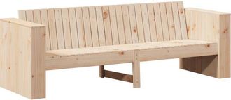 vidaXL Sof&aacute; de jard&iacute;n Marr&oacute;n 185.5 x 60 x 62 cm Madera maciza de pino vidaXL