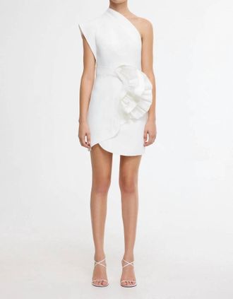 Acler Webster Mini Dress In Ivory