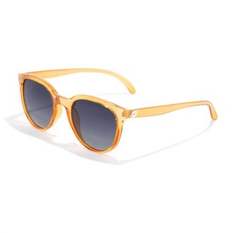 Sunski Womens Makani Round Sunglasses In Honey Ocean