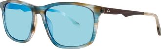 Quiksilver Mens Red Rectangular Sunglasses QS4003MBRNBLU