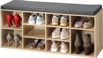KESPER Armario Para Zapatos Blanco Con Asiento 103,5 Cm
