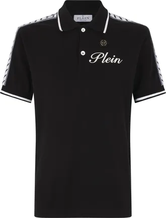 Philipp Plein Piquet Polo T-Shirt Plein Tennis