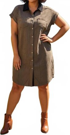 She + Sky Autumn Avenue Suede Mini Dress In Mocha