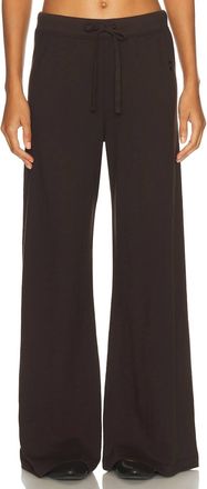 &Eacute;terne Drawstring Wide Leg Sweatpants In Espresso