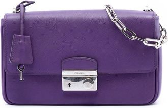 Prada Pre-owned Prada Saffiano Sound Lock Crossbody Ladies KQ9VA4DPRA402QGV