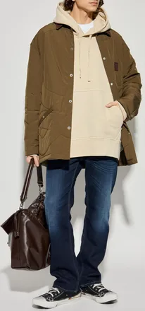 Diesel Hoodie S-MACS-HOOD-T2, Mens, Beige