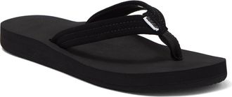 Reef Cushion Breeze Flip Flop in Black/Black at Nordstrom, Size 10