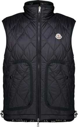 Moncler Reversible Teddy Vest - Heren - Bodywarmers - Zwart - M - Polyester - Jassen