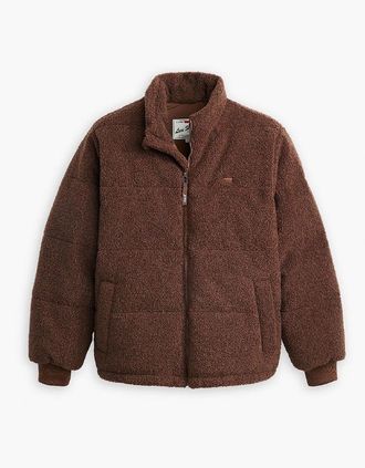 Levi's Mens Rocky Shrt Puffer - Brown - Size: 42/Regular