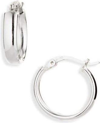 Argento Vivo Sterling Silver Flat Hoop Earrings at Nordstrom Rack