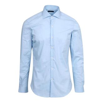 Fay Formal Shirts, male, Blue, Size: 2XL Camicia