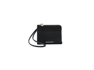 Michael Kors Jet Set Small Card Case Wristlet Womens Handbags Black : SM, Polyester