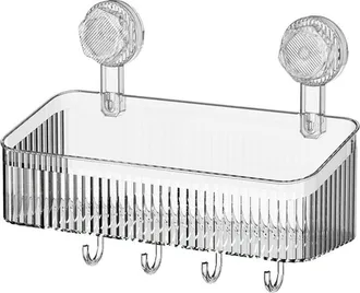 OEM Estante De Almacenamiento Con Ventosas Para Ba&ntilde;o Y Cocina, Gran Capacidad, Alta Capacidad De Carga, F&aacute;cil Instalaci&oacute;n, Estante De Ducha Colgante