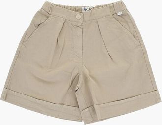 Il Gufo Cuffed Shorts with Elastic Waist Band size 10 Y