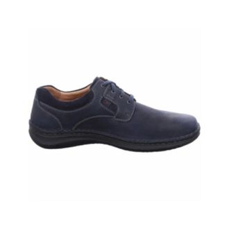 Josef Seibel Schoenen, Heren, Blauw, 48 EU, Leer, Heren Ocean Veterschoenen
