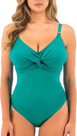 Fantasie Womens Ottawa Swimsuit - Green Polyamide - Size 40DD