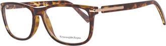 Ermenegildo Zegna Bruine Rechthoekige Optische Monturen - Heren - Brillen - Bruin - ONE Size - Accessoires