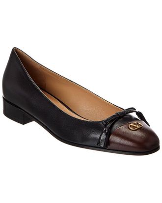 Valentino Valet Du Roi 25 Leather Ballerina Flat