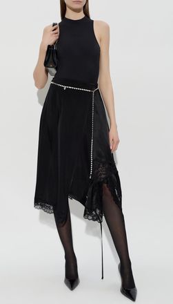 VETEMENTS Skirt With Lace, Womens, Black