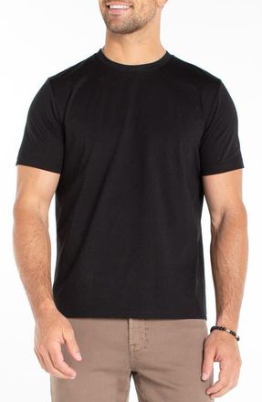 Liverpool L.A. Cotton Blend Crewneck T-Shirt in Black at Nordstrom, Size X-Large