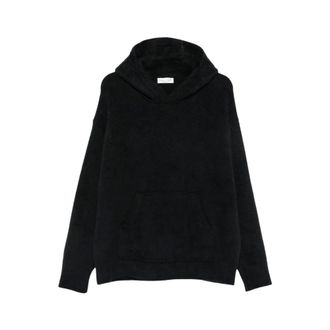 Roberto Collina Felpa con cappuccio ML Brushed Comfort Fit - - Sweatshirts & Hoodies - Uomo - Nero - L