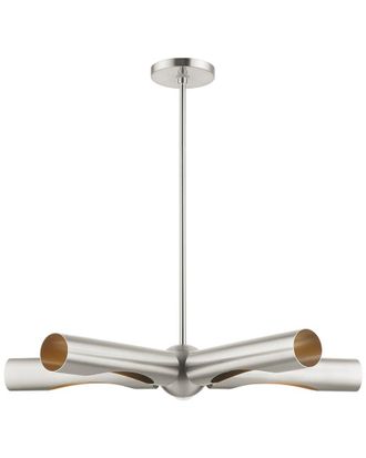 Livex Lighting Novato Nickel 5 Light Chandelier