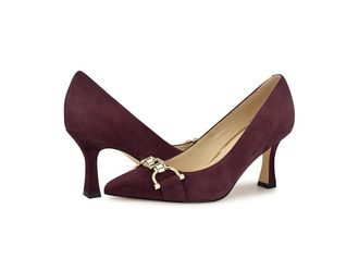 Nine West Jella High Womens Heels Burgundy Suede : 5.5 M