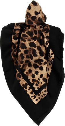 Dolce & Gabbana Leopard Print Iconic Scarf