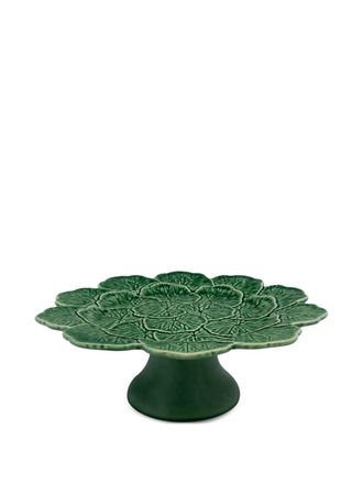 Bordallo Pinheiro Geranium cake stand - unisex - Earthenware - OS - Green
