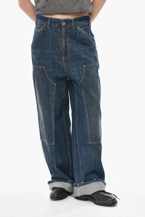 Maison Margiela MM4 Wide-Leg Jeans with Elastic Waist Maison Margiela