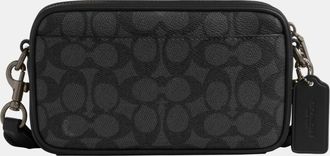 Coach Mens Jayden Crossbody in Signature - Charcoal - One Size