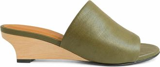 Coclico Womens Vita Demi Wedge Slide In Artichoke