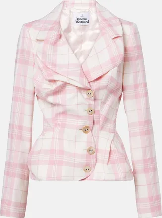 Vivienne Westwood Checked wool-blend blazer