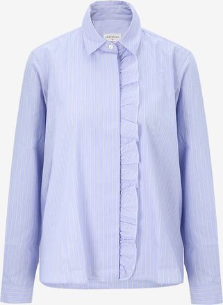 Artigiano Volant-Hemd aus gestreifter Popeline