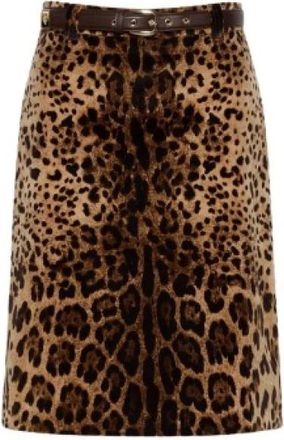 Max Mara Rokken, Dames, Bruin, L, Midi Skirts