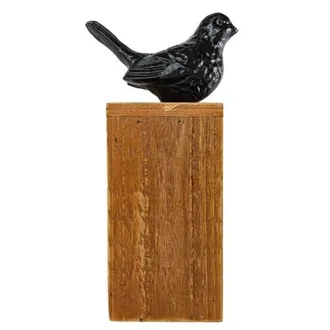 Foreside Home And Garden Black Bird Figure Cast Iron Wood & MDF at Nordstrom