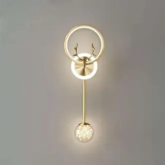 OEM L&aacute;mpara De Techo Led Minimalista Para Dormitorios, Escaleras, Balcones Y Entradas - Dorada, Tricolor, Regulable