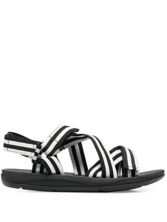 Camper Match gestreepte sandalen - Zwart