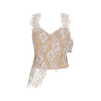 Giuseppe Di Morabito Sleeveless Tops, female, Beige, Size: XS Bustier Top