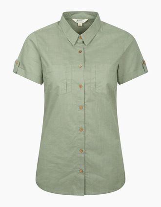 Mountain Warehouse Womens Mountain Warehouse Womens/Ladies Coconut Short-Sleeved Shirt - Green - Size: 16