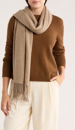 Portolano Solid Cashmere Wrap in Dark Nile Brown at Nordstrom Rack