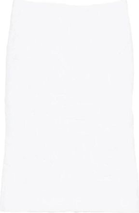 Shushu/Tong Midi Skirts, female, White, Size: 2XS Crinkled High-waist Midi Skirt
