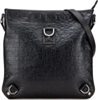 Gucci Pre-owned Cross Body Bags, female, Black, Size: ONE SIZE Pre-owned Embossed Leather Shoulder Bag