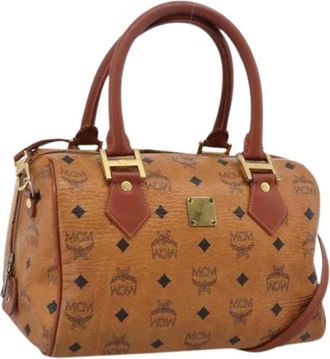MCM Pre-owned Hand Bag - Dames - Vintage Handtas - Bruin - ONE Size - Leer - Vintage