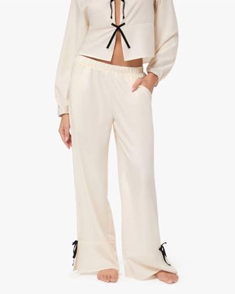 WeWoreWhat Tie Pajama Pants In White